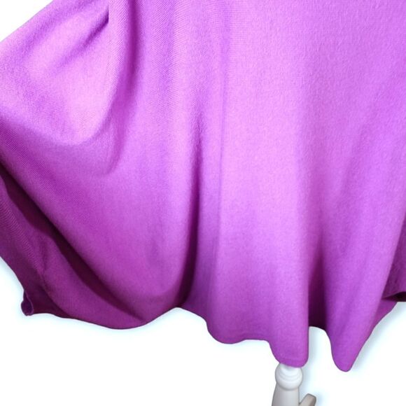 CYNTHIA ROWLEY PINK/PURPLE PONCHO SWEATER SZ.1X EUC - Picture 2 of 6